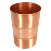 Kuber Industries Glasses | Copper Drinking Water Glass | Serving Water Glasses | Middle Hammered Copper Glass Tumbler for Kitchen &amp; Health Benefits | Copper