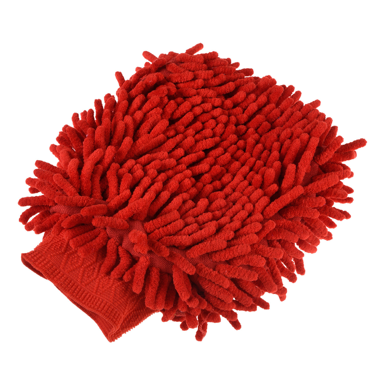 Kuber Industries Gloves | Microfiber Cleaning Gloves | Chenille Mitts for Kitchen | 50 GSM Hand Duster for Kitchen | Hand Gloves For Car | Duster for Glass | Red
