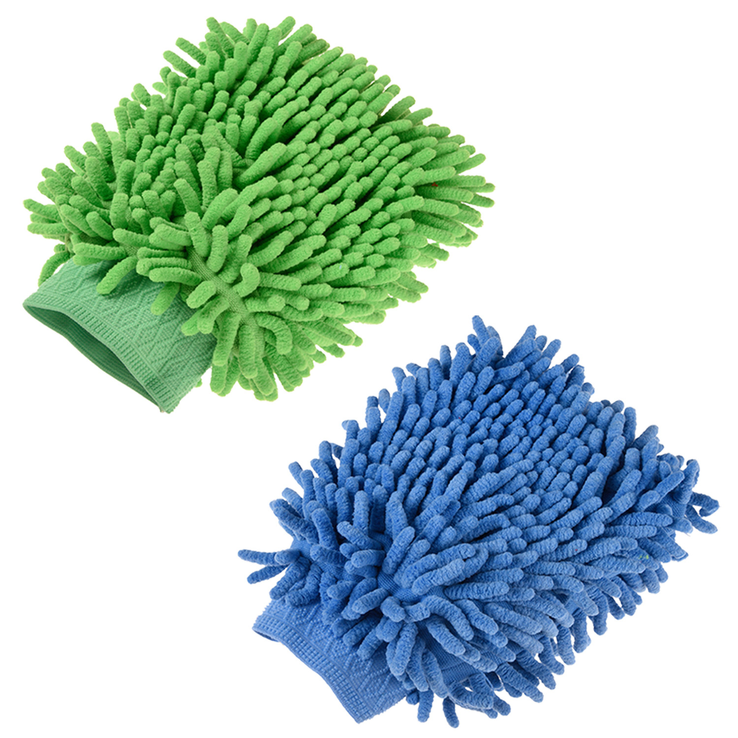 Kuber Industries Gloves | Microfiber Cleaning Gloves | Chenille Mitts for Kitchen | 50 GSM Hand Duster for Kitchen | Hand Gloves For Car | Duster for Glass | Pack of 2 | Multi