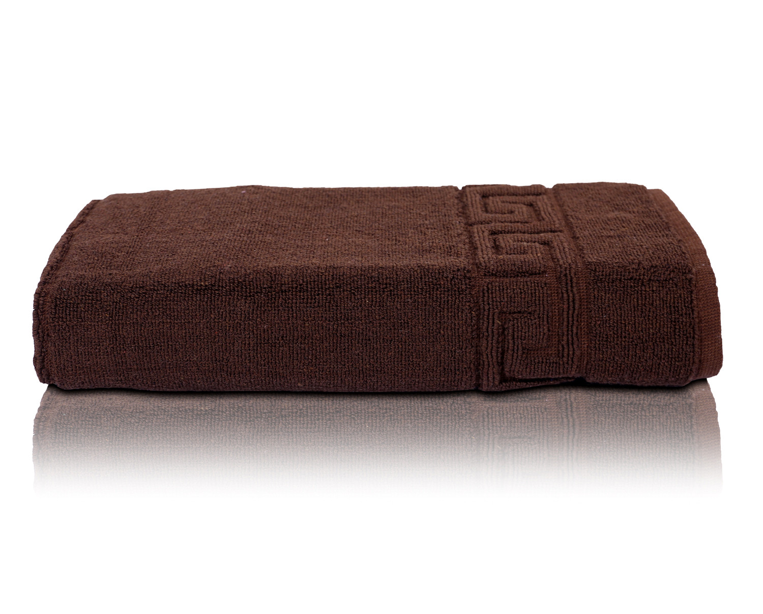 Kuber Industries Greek Design Super Absorbent Cotton 400 GSM Hand Towel|Face Towel|Bath Nets for Men,Women,Kids,30x20 Inches,(Brown)
