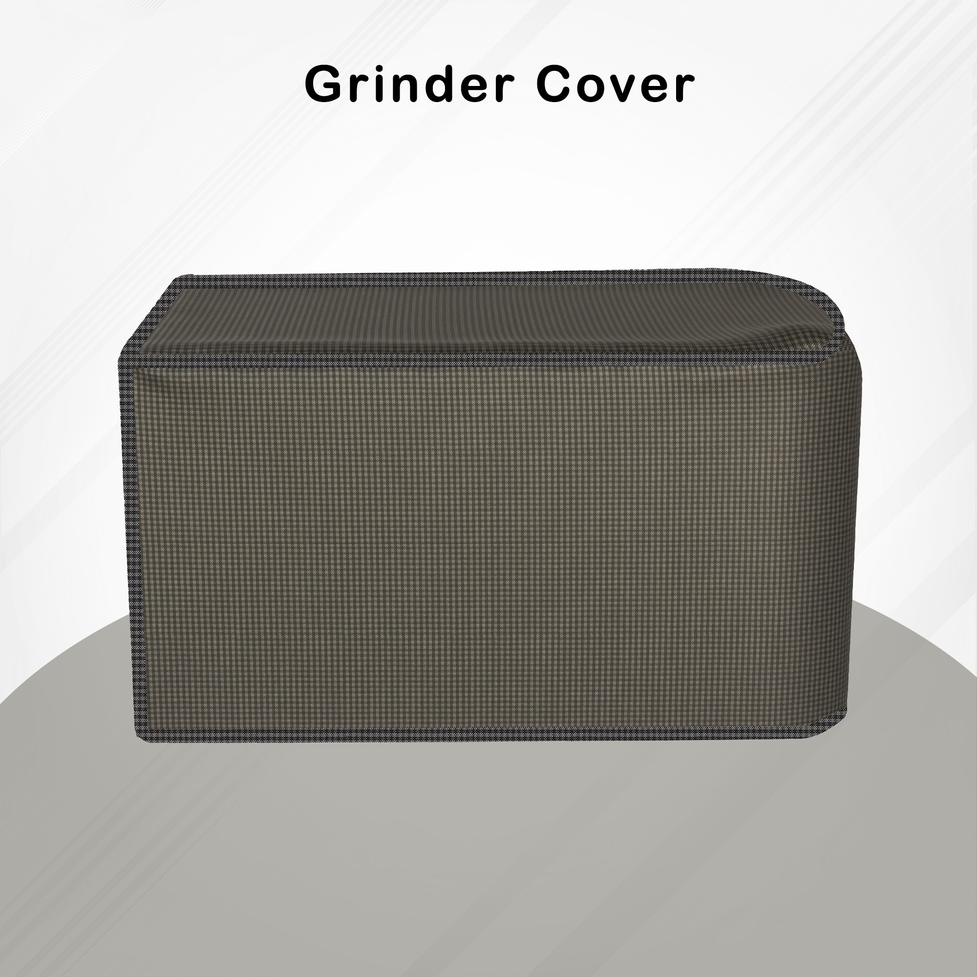 Kuber Industries Grinder Cover  Mixer Grinder Cover  Open Bottom Grinder Cover  Foldable Grinder Cover for Table Top  Waterproof Kitchen Grinder Cover  Mini Check  Brown