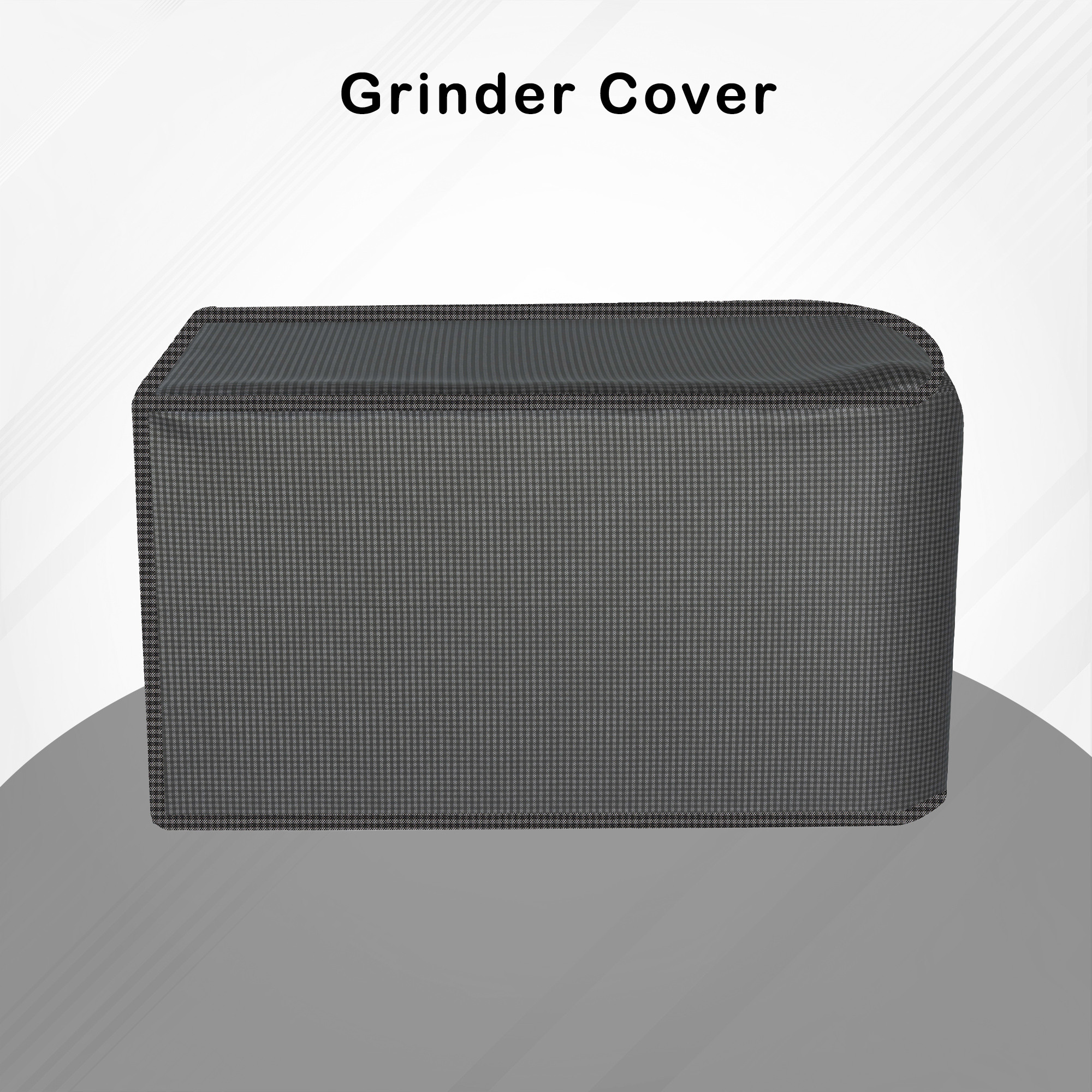 Kuber Industries Grinder Cover  Mixer Grinder Cover  Open Bottom Grinder Cover  Foldable Grinder Cover for Table Top  Waterproof Kitchen Grinder Cover  Mini Check  Grey