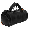 Kuber Industries Gym Bag | Leather Gym Bag for Man | Sports Gym Bag | Fitness Bag | Gym Bag with Adjustable Strap | Shoe Compartment Gym Bags | Black