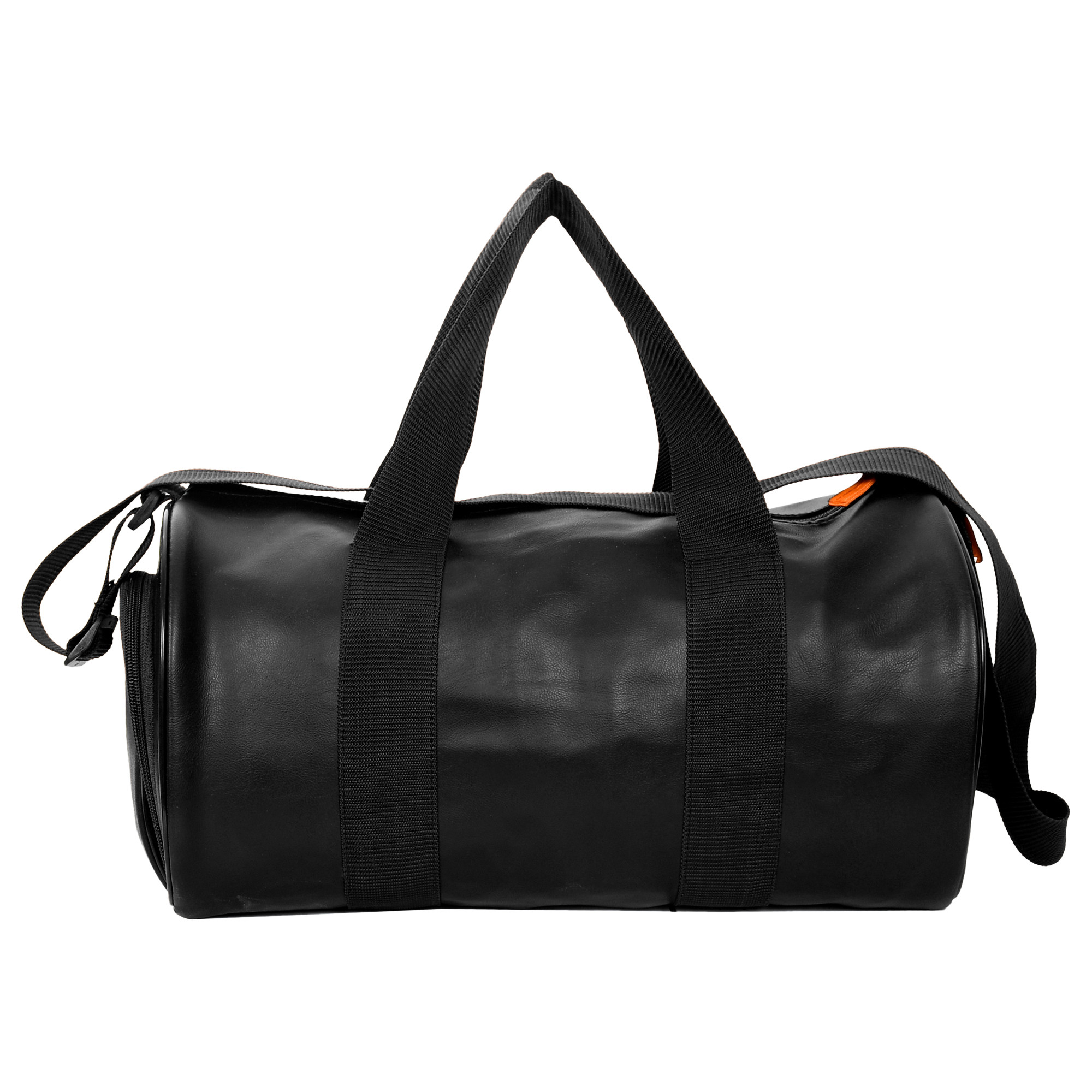 Kuber Industries Gym Bag | Leather Gym Bag for Man | Sports Gym Bag | Fitness Bag | Gym Bag with Adjustable Strap | Shoe Compartment Gym Bags | Black
