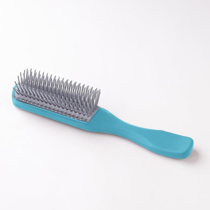 Kuber Industries Hair Brush | Bristles Brush | Hair Brush with Paddle | Brush for Curly wavy Hairs | Suitable For All Hair Types | Hair Brush Styling Hair | C19BLE | Blue