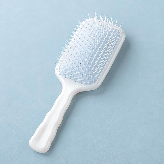Kuber Industries Hair Brush | Bristles Brush | Hair Brush with Paddle | Detangles Hair Brush | Suitable For All Hair Types | Hair Brush Styling Hair | XH45BLE | Blue