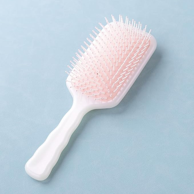 Kuber Industries Hair Brush | Bristles Brush | Hair Brush with Paddle | Detangles Hair Brush | Suitable For All Hair Types | Hair Brush Styling Hair | XH45PNK | Pink