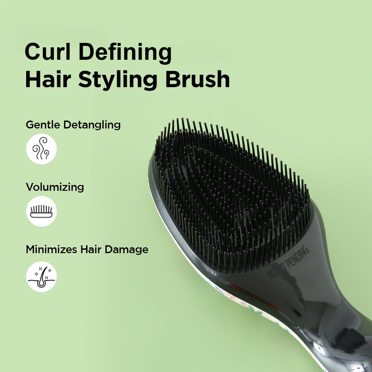 Kuber Industries Hair Brush | Detangler Hair Brush | Flexible Bristles | Hair Brush with Paddle | Quick Drying Hair Brush | Suitable For All Hair Types | 2 Piece | YZ-80211W | Multicolor
