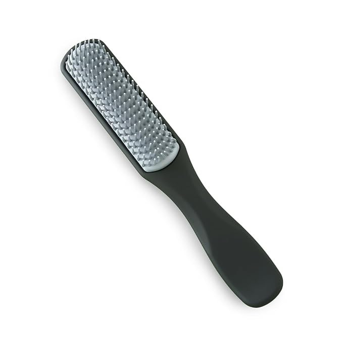 Kuber Industries Hair Brush | Flexible Bristles Brush | Hair Brush with Paddle | Straightens & Detangles Hair Brush | Suitable For All Hair Types | C19-BLK-S | Small | Black