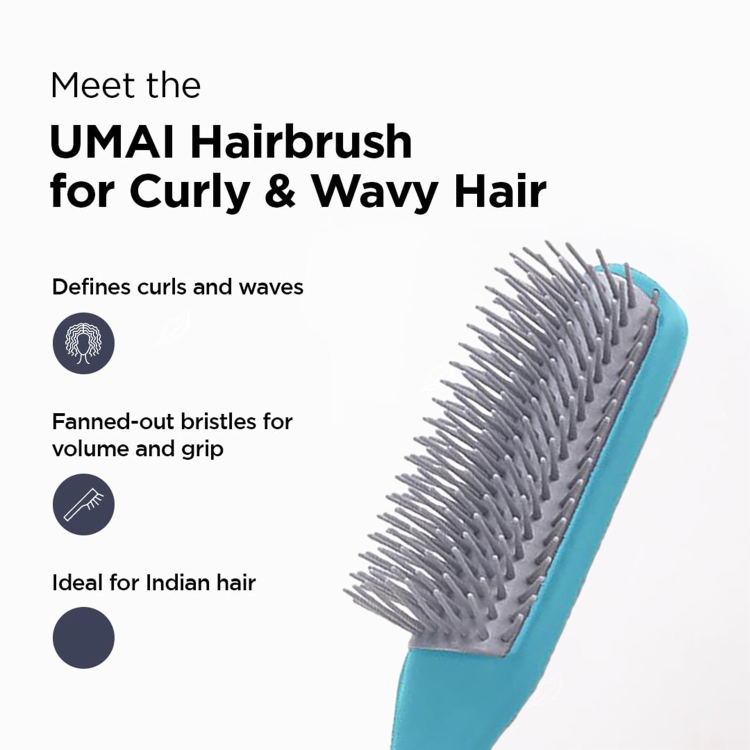 Kuber Industries Hair Brush | Flexible Bristles Brush | Hair Brush with Paddle | Straightens & Detangles Hair Brush | Suitable For All Hair Types | Hair Brush Styling Hair | Set of 2 | Purple & Blue