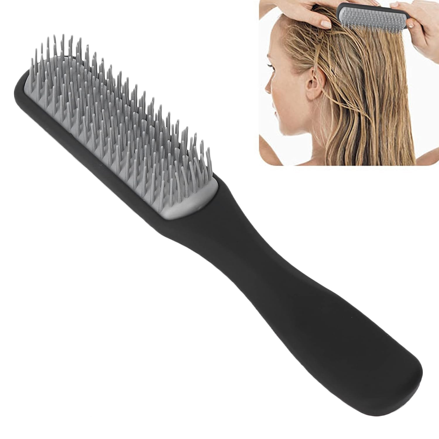 Kuber Industries Hair Brush | Flexible Bristles Brush | Hair Brush with Paddle | Straightens & Detangles Hair Brush | Suitable For All Hair Types | Hair Brush Styling Hair | Small | Set of 3 | Multi