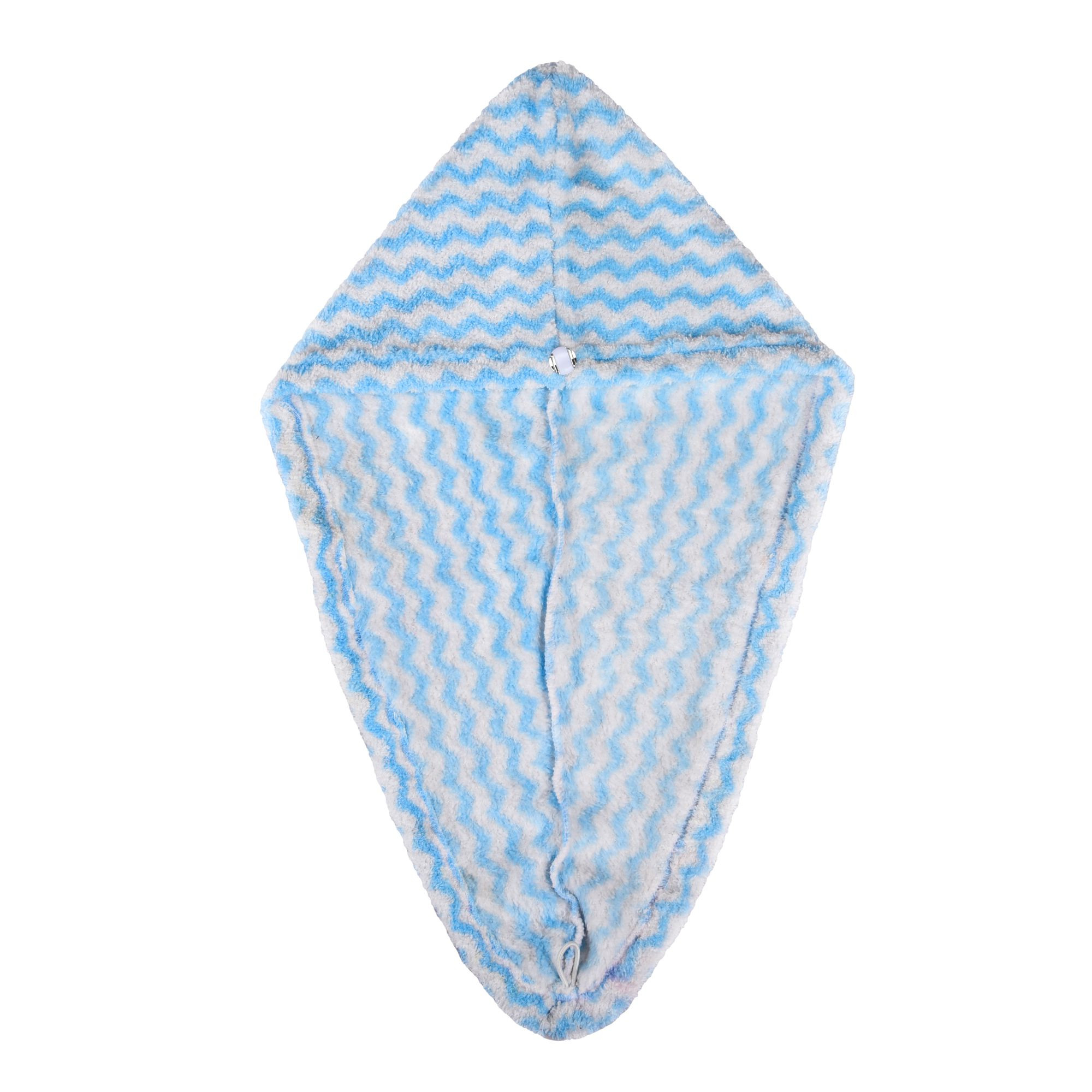 Kuber Industries Hair Wrapper | Hair-Drying Towel | Hair Bathrobe for Women & Girls | Hair Dry Cap Bath Towel | Microfiber Hair Towel | Quick Absorbent Hair Towel | Zig Zag | Pack of 2 | Multicolor