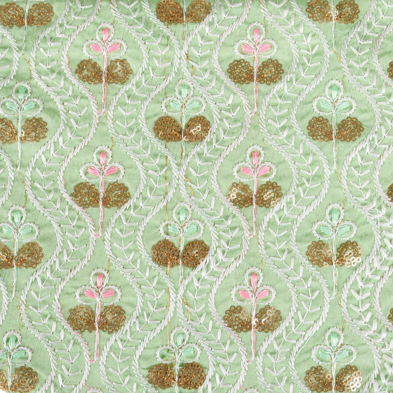 Kuber Industries Hand Bag  Traditional Hand Bag  Silk Wallet Hand Bag  Woman Tote Hand Bag  Ladies Purse Handbag  Gifts Hand Bag  Curved Shape Embroidery Hand Bag  Green