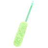 Kuber Industries Hand Duster|Microfiber Washable Cleaning Brush|Stainless Steel Detachable Handle Dusting Brush For Car|House Cleaning (Green)