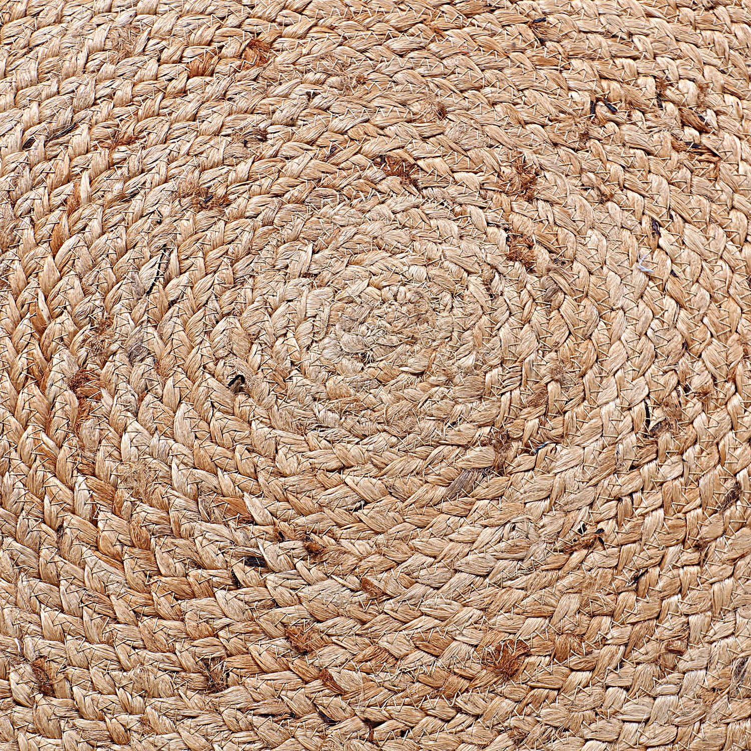 Kuber Industries Hand Woven Carpet Rugs|Natural Braided Jute Door mat|Multi Round Circle Mat For Bedroom,Living Room,Dining Room,Yoga,92x92 cm,(Brown)