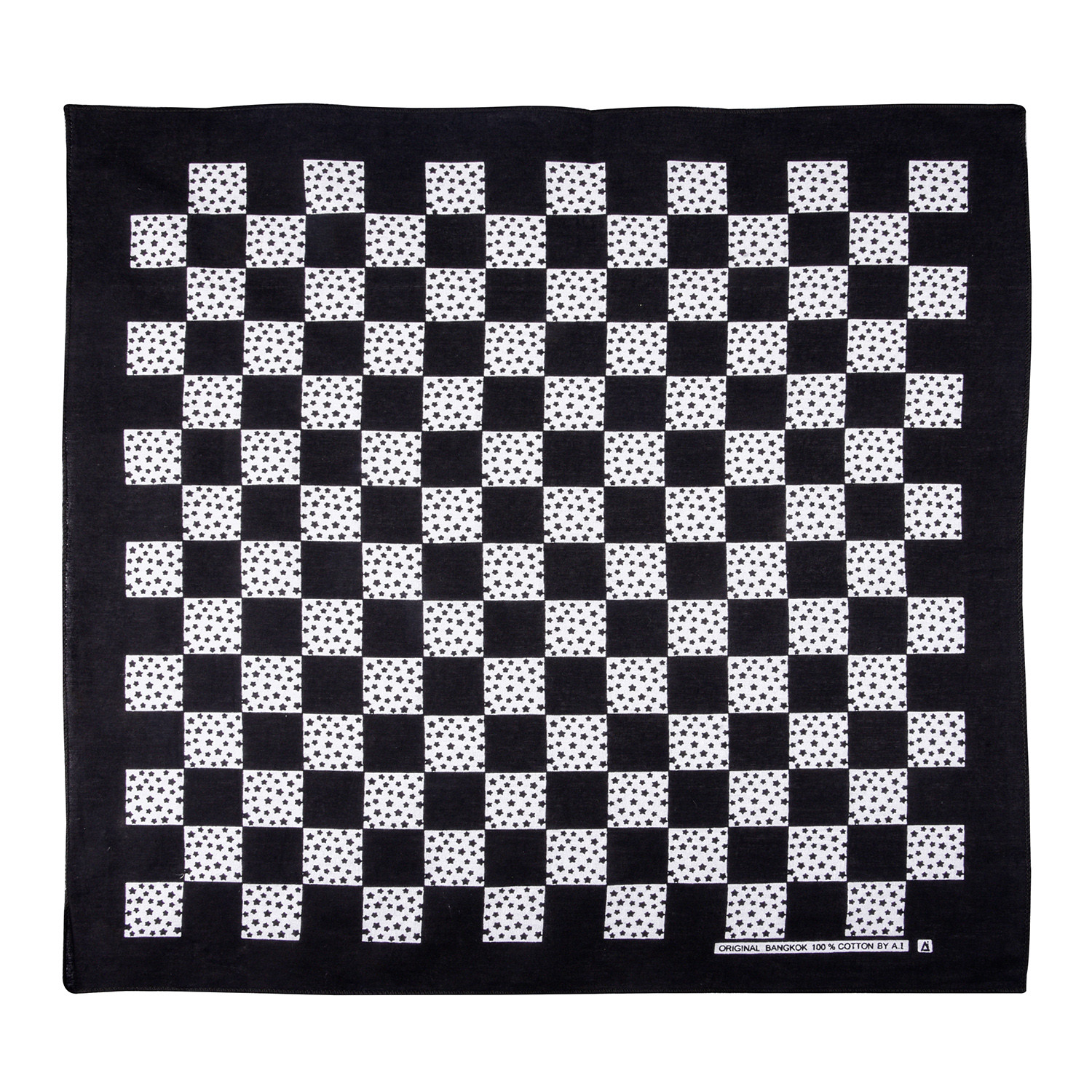 Kuber Industries Handkerchief  Premium Cotton Fabric  Womens Handkerchief  Ladies Rumal  Womens Hankies  Hankies for Girls  Check Print Hanky Extra Large  Black