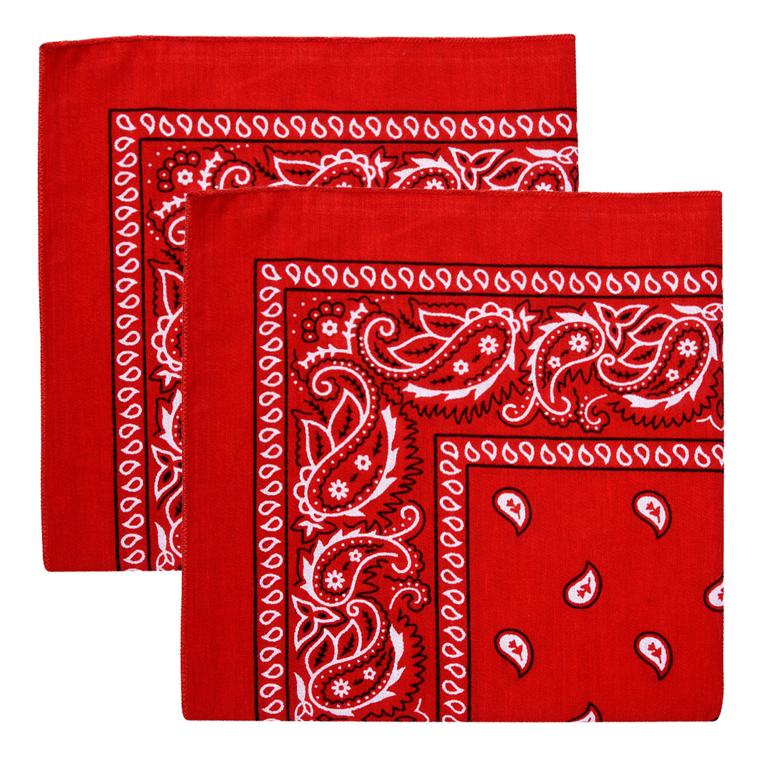 Kuber Industries Handkerchief | Premium Cotton Fabric | Women's Handkerchief | Ladies Rumal | Women's Hankies | Hankies for Girls | Carry Print Hanky |Extra Large | Red