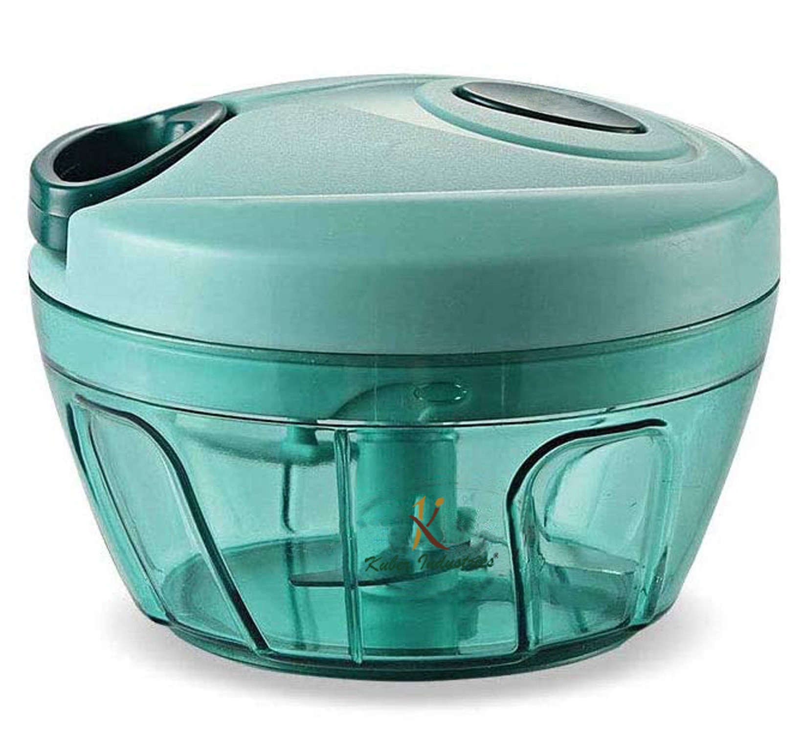 Kuber Industries Handy Mini Chopper with 3 Blades (Green)