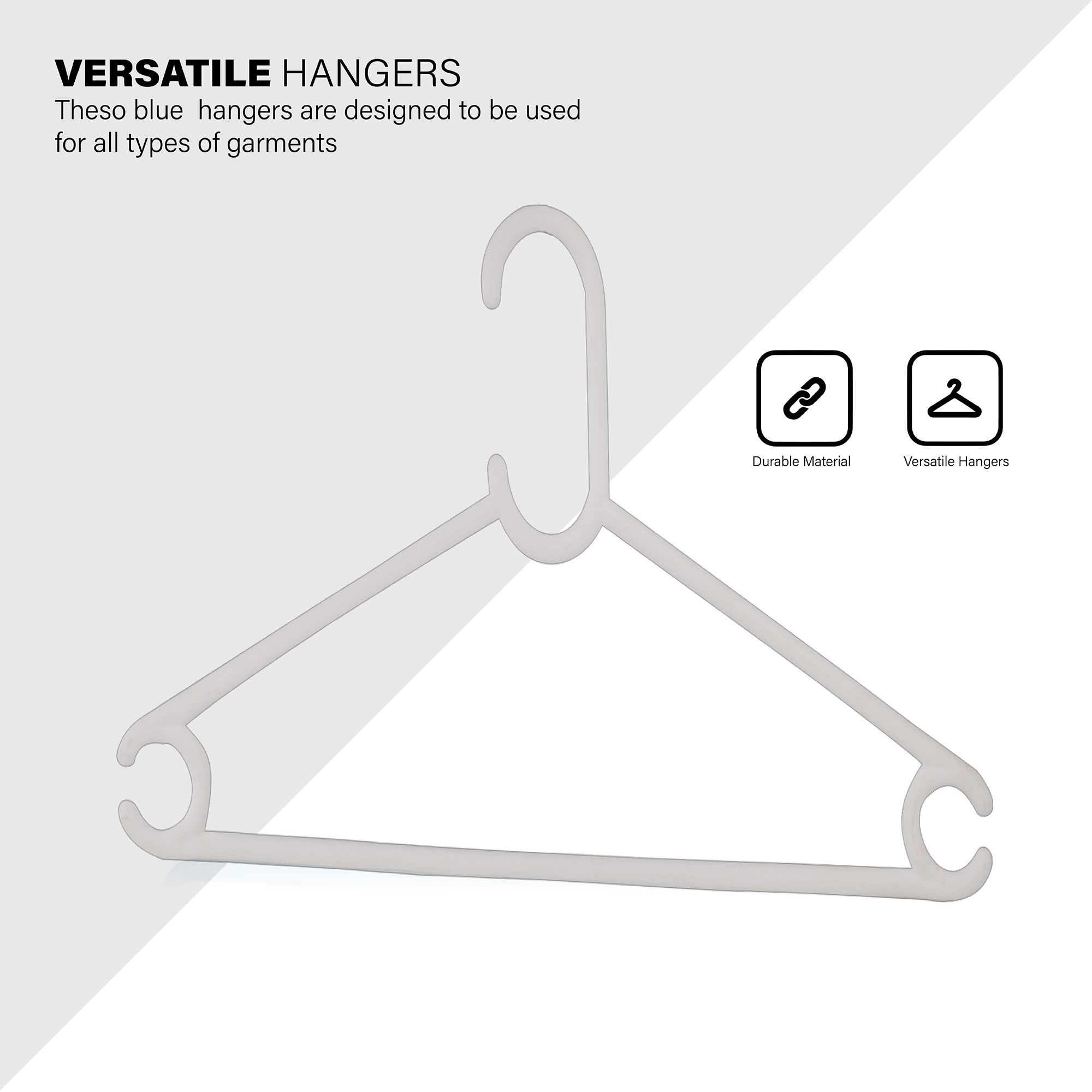 Kuber Industries Hanger   Hanging Clothes Hangers With Hook  Wardrobe Organization for Pants Shirts Dress Saree  Space Saving Cupboard Storage Organiser  Superme - White