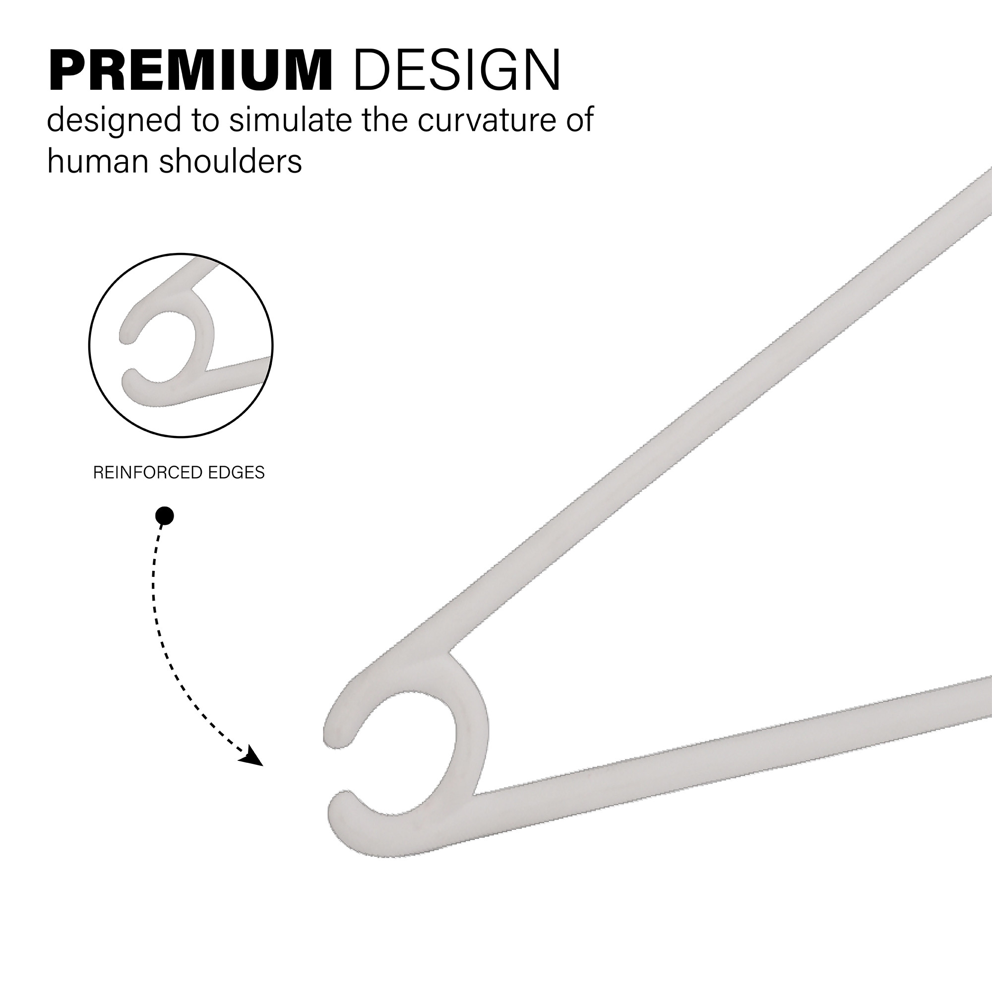 Kuber Industries Hanger   Hanging Clothes Hangers With Hook  Wardrobe Organization for Pants Shirts Dress Saree  Space Saving Cupboard Storage Organiser  Superme - White