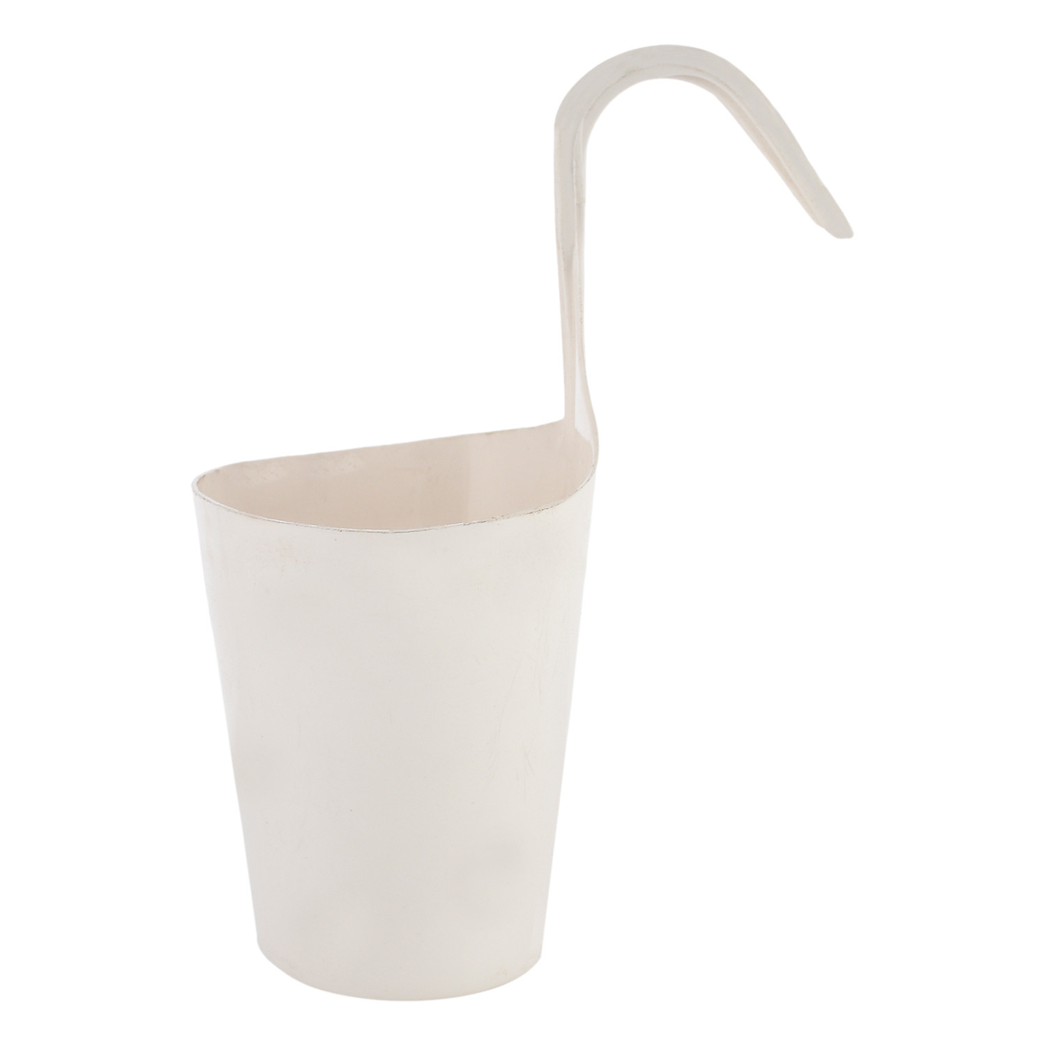 Kuber Industries Hanging Flower Pot|Single Hook Plant Container|Durable Plastic Glossy Finish Pots for Home|Balcony|Garden|9 Inch|Pack of 4 (Multicolor)