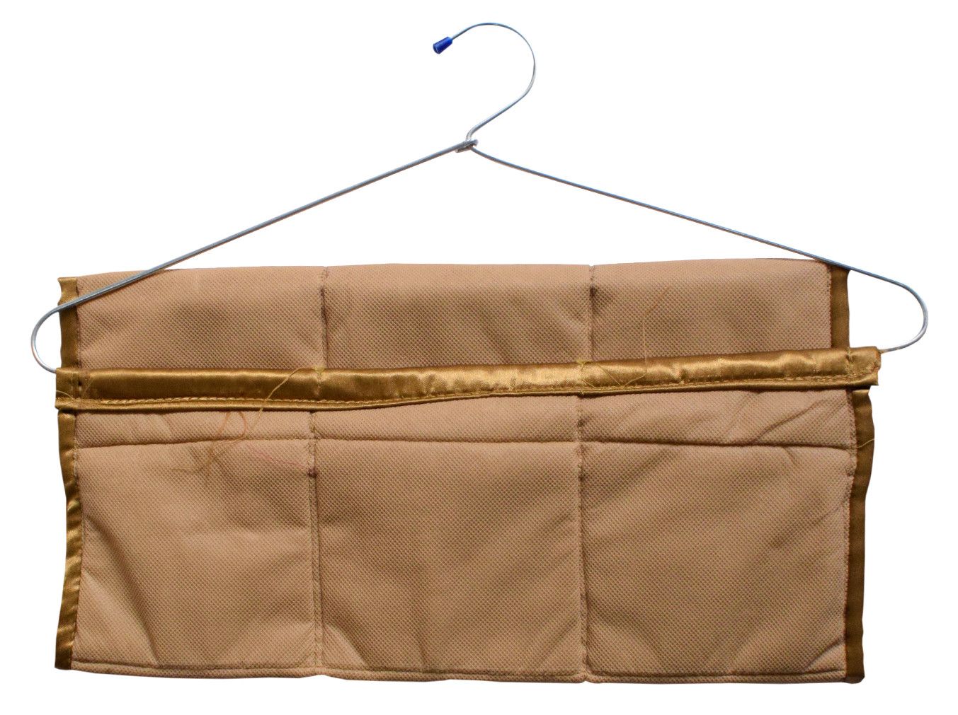 Kuber Industries Hanging Jewellery Organizer With Hanger (Gold)