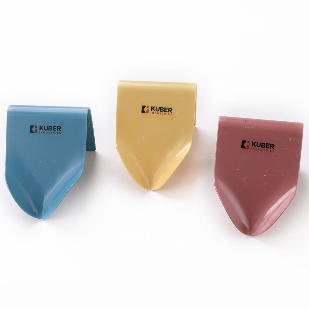 Kuber Industries Hanging Soap Holder for Bathroom|Premium PP Material|Decorative Soap Stand With Unique Drainage Design|Easy to Install|Premium Bathroom Accessories|Pack of 3|E101|Multicolor