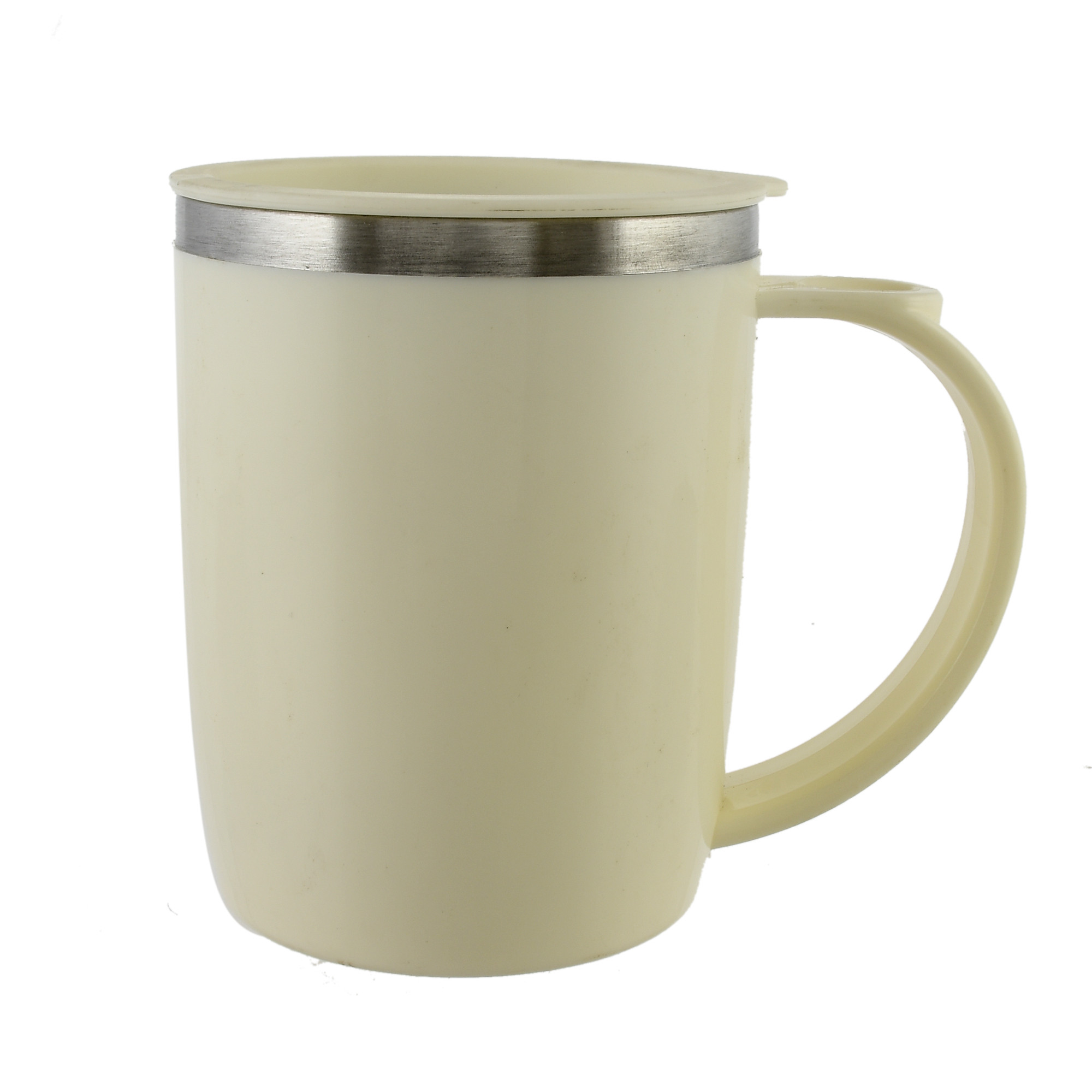 Kuber Industries Have A Nice Day Unicorn Tea Coffee Time Unbreakable hot Insulated Double Wall Stainless Steel Travel Mug With Sipper Lid (White)