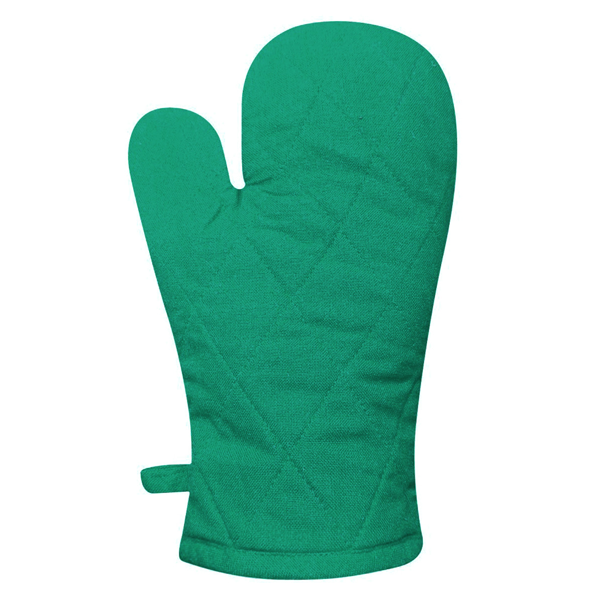 Kuber Industries Heat Resistant Cotton Kitchen Oven Mitt Microwave Gloves,(Green)-HS40KUBMART23971