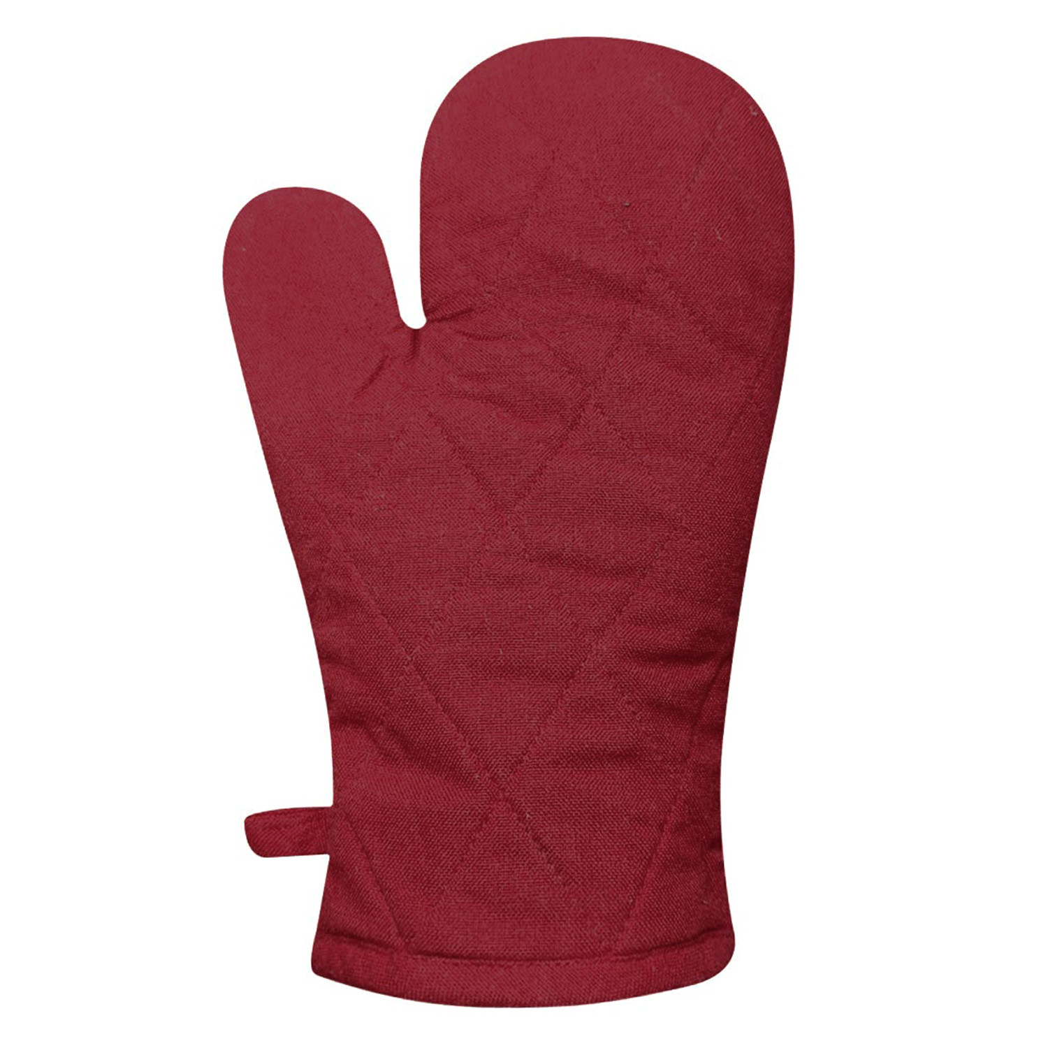 Kuber Industries Heat Resistant Cotton Kitchen Oven Mitt Microwave Gloves,(Maroon)-HS40KUBMART23979