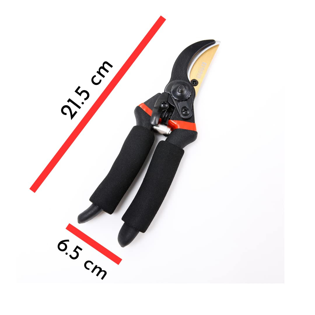 Kuber Industries Heavy Duty Gardening Shears|Black |FB8621B