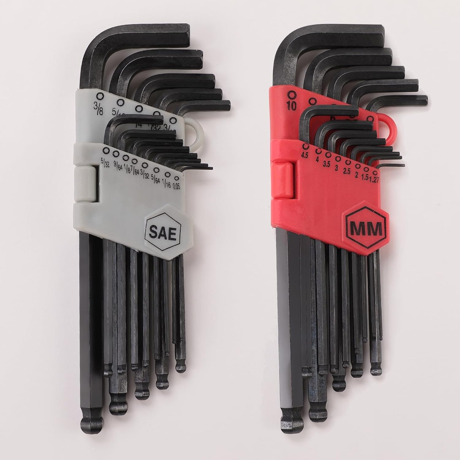 Kuber Industries Hex Key Allen Wrench Set with Ball End|Industrial Grade Allen Wrench Set|Bonus Free Strength Helping T-Handle 