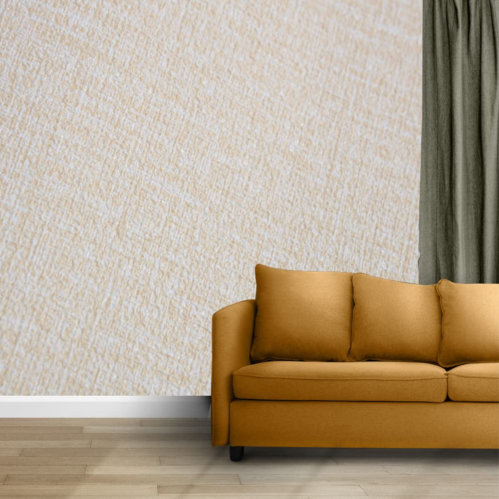 Kuber Industries Imitation Linen Wallpaper for Walls | Textured & Self Adhesive Peel Wall Stickers | Easy to Peel, Stick & Remove DIY Wallpaper | Suitable on All Walls | Pack of 1 Roll,50 cm X 280 cm