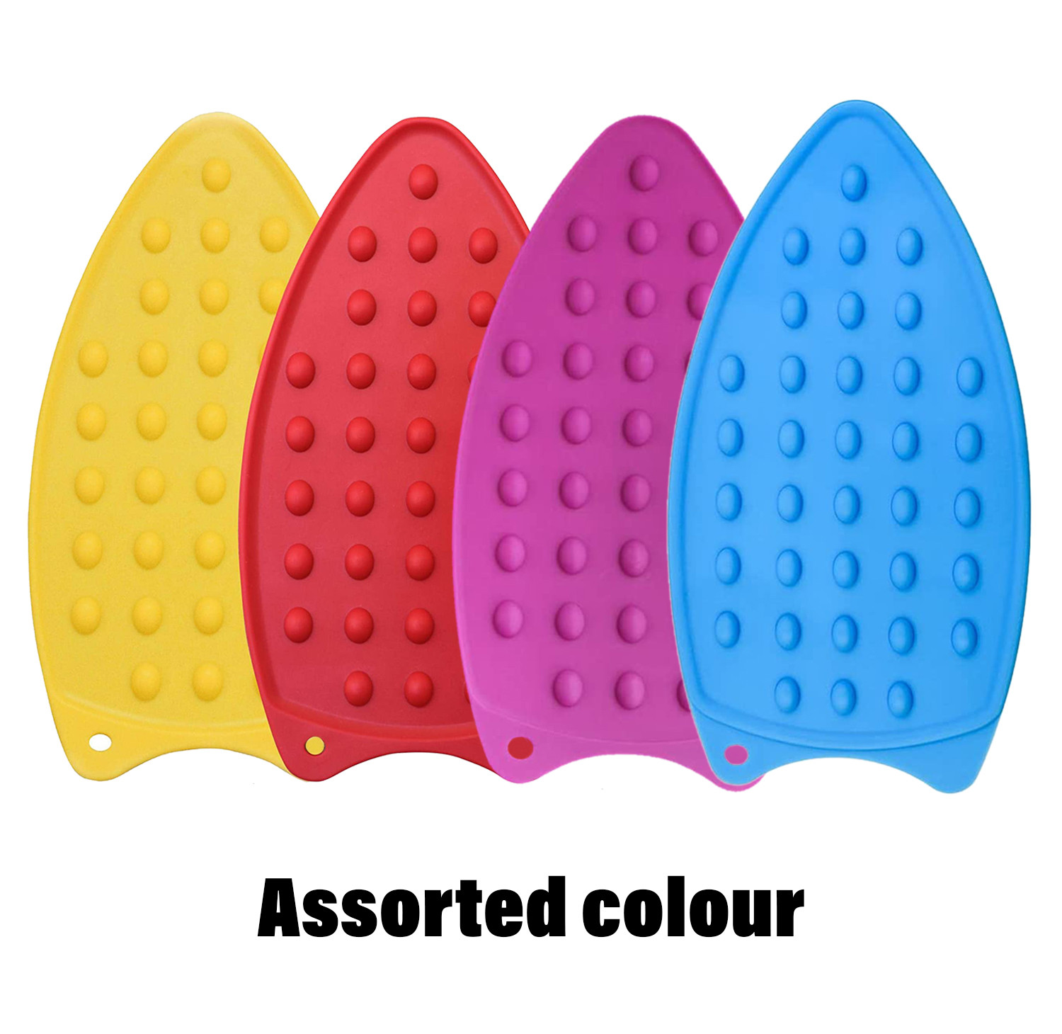 Kuber Industries Iron Mat  Flexible Silicone Iron Pad  Iron Rest Pads  Heat Resistant  Anti-Slip Mat  Protective Waterproof Insulation Iron Mat  Assorted