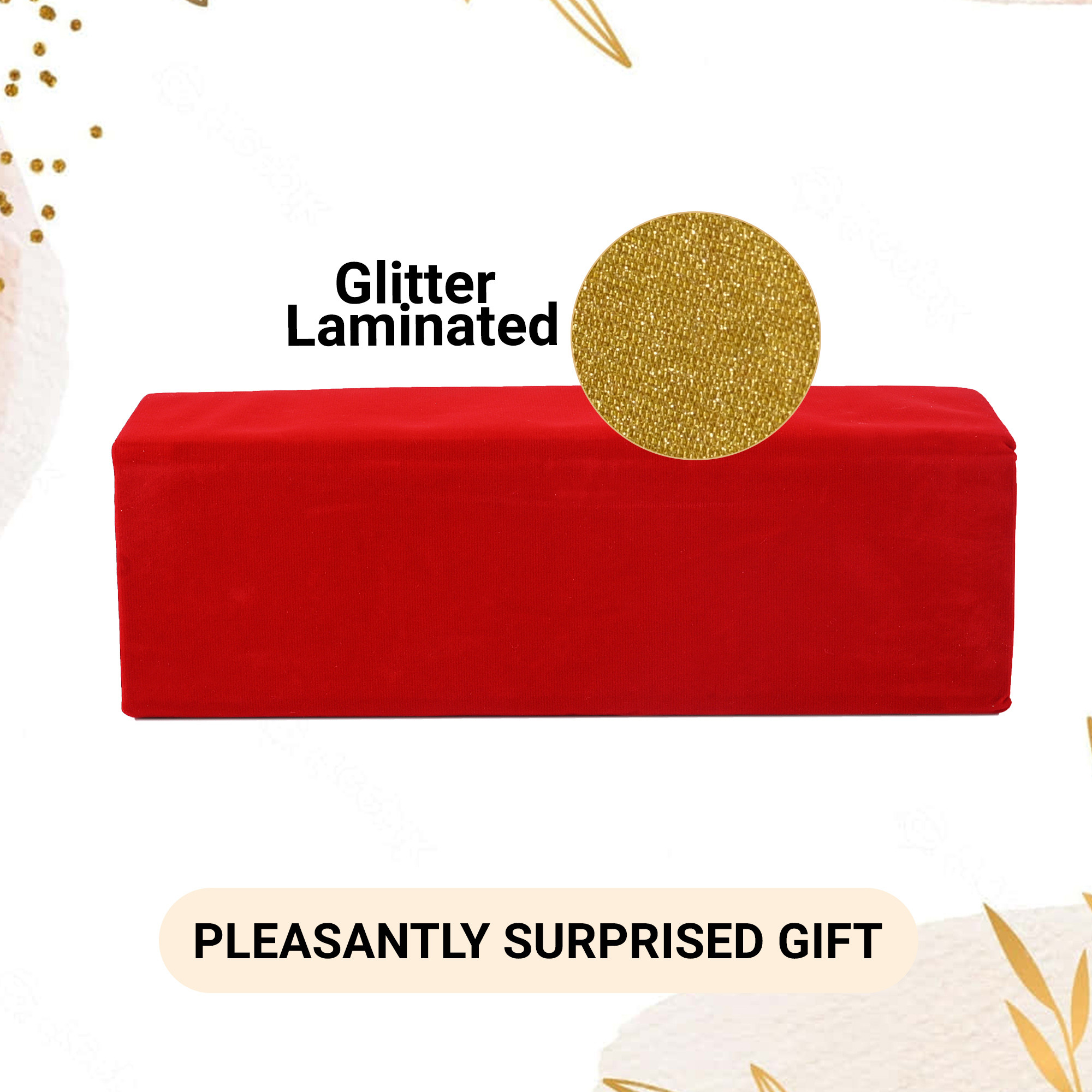 Kuber Industries Jewelry Bangle Box  Jewellery Case Organizer  Bangles Box for Women  Velvet Jewelry Box  Storage Organizer  Watch Organizer With Magnetic Buckles   Red