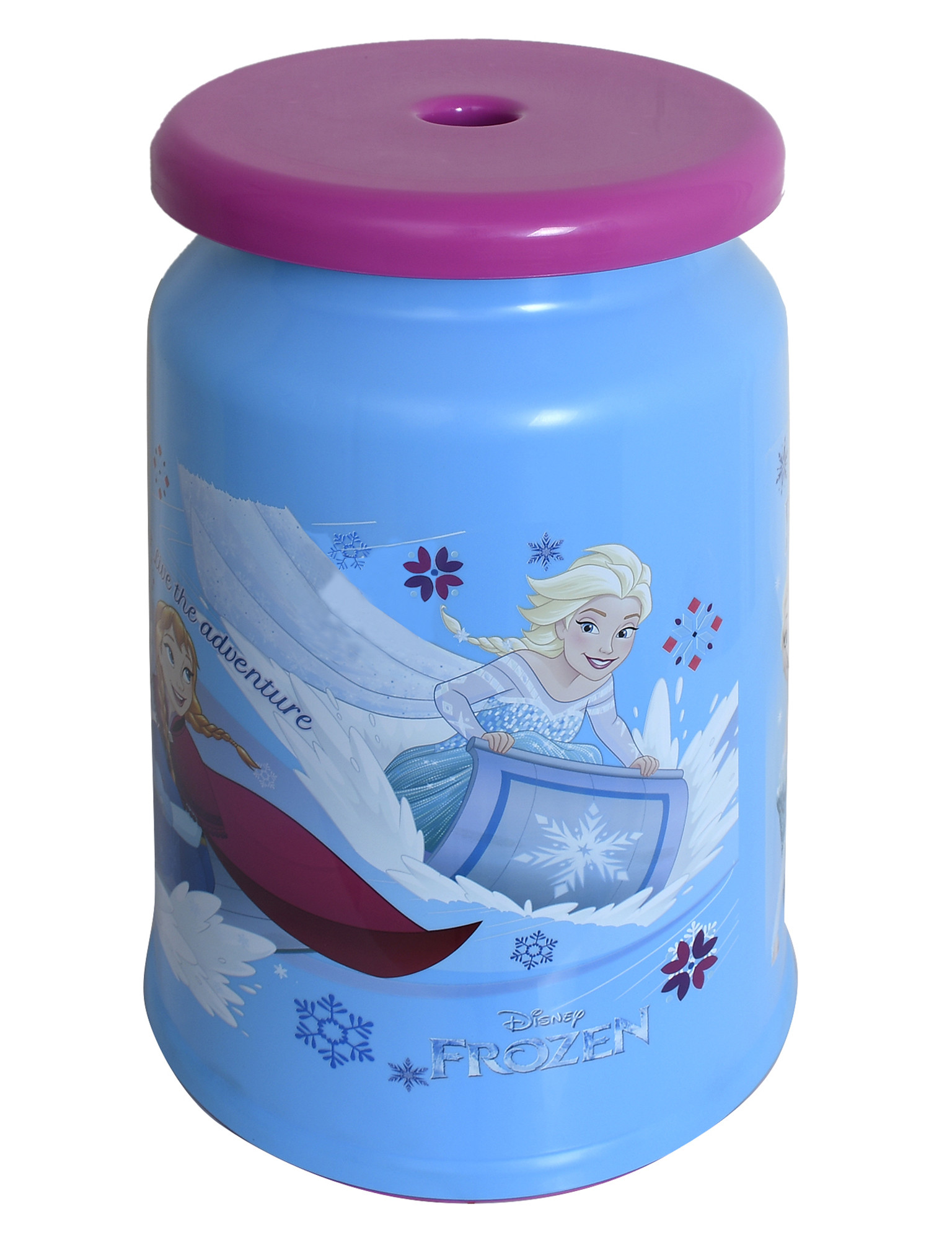 Kuber Industries Jupiter Jumbo Printed Plastic Bathroom Big Stool(Blue)