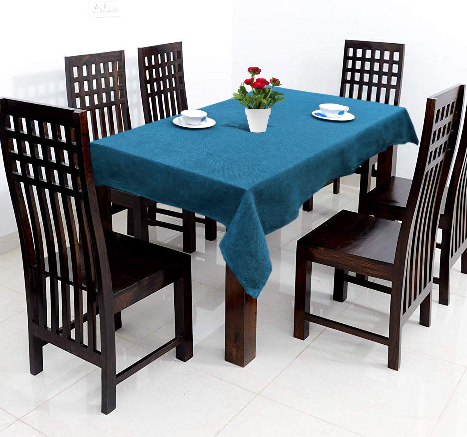 Kuber Industries Jute Dining Table Cover,60