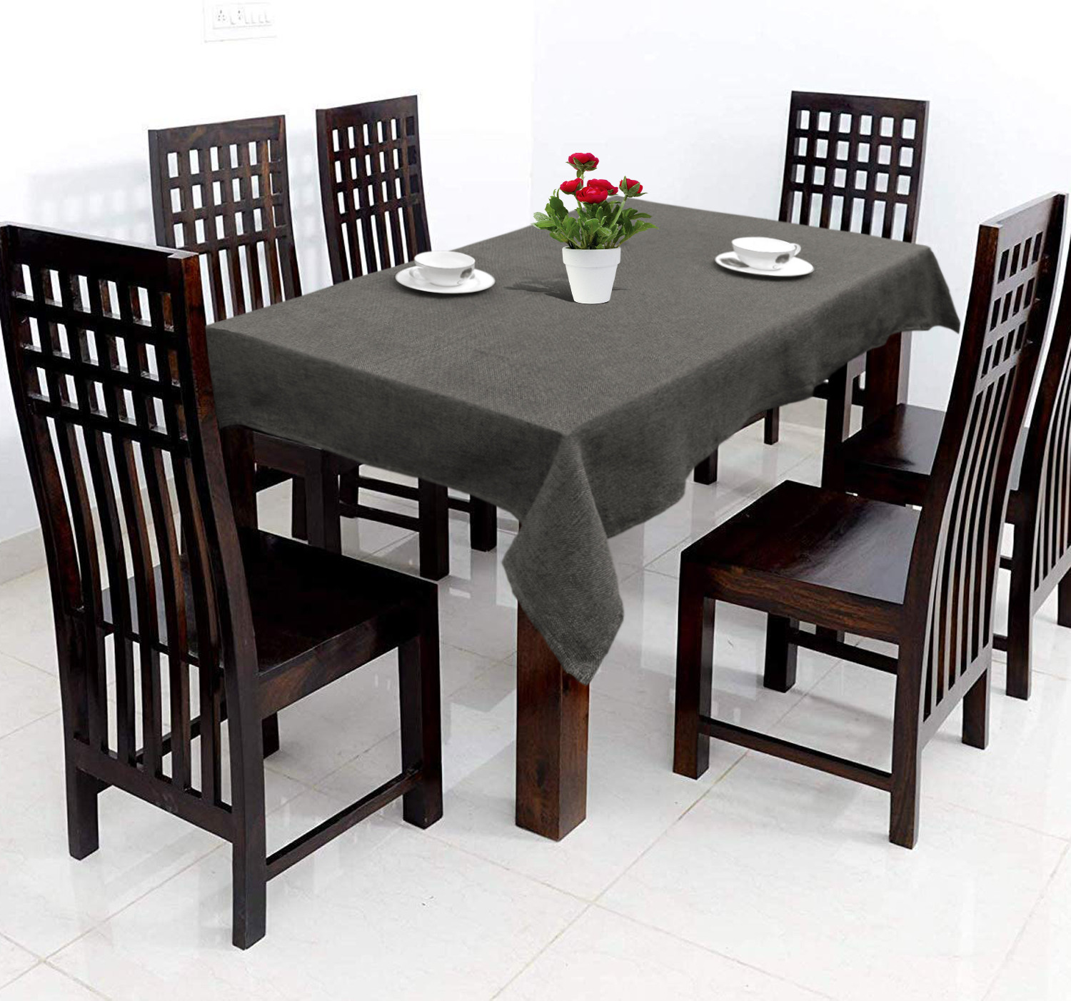 Kuber Industries Jute Dining Table Cover,60