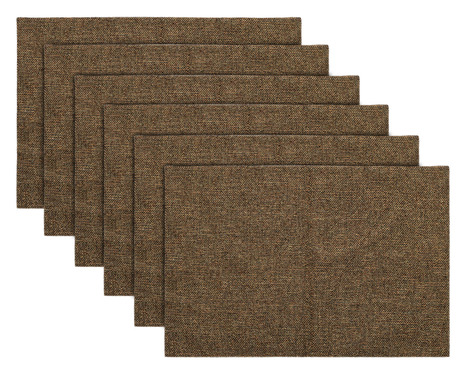 Kuber Industries Jute Table Placemat for Home, Hotels, Set of 6 (Brown)