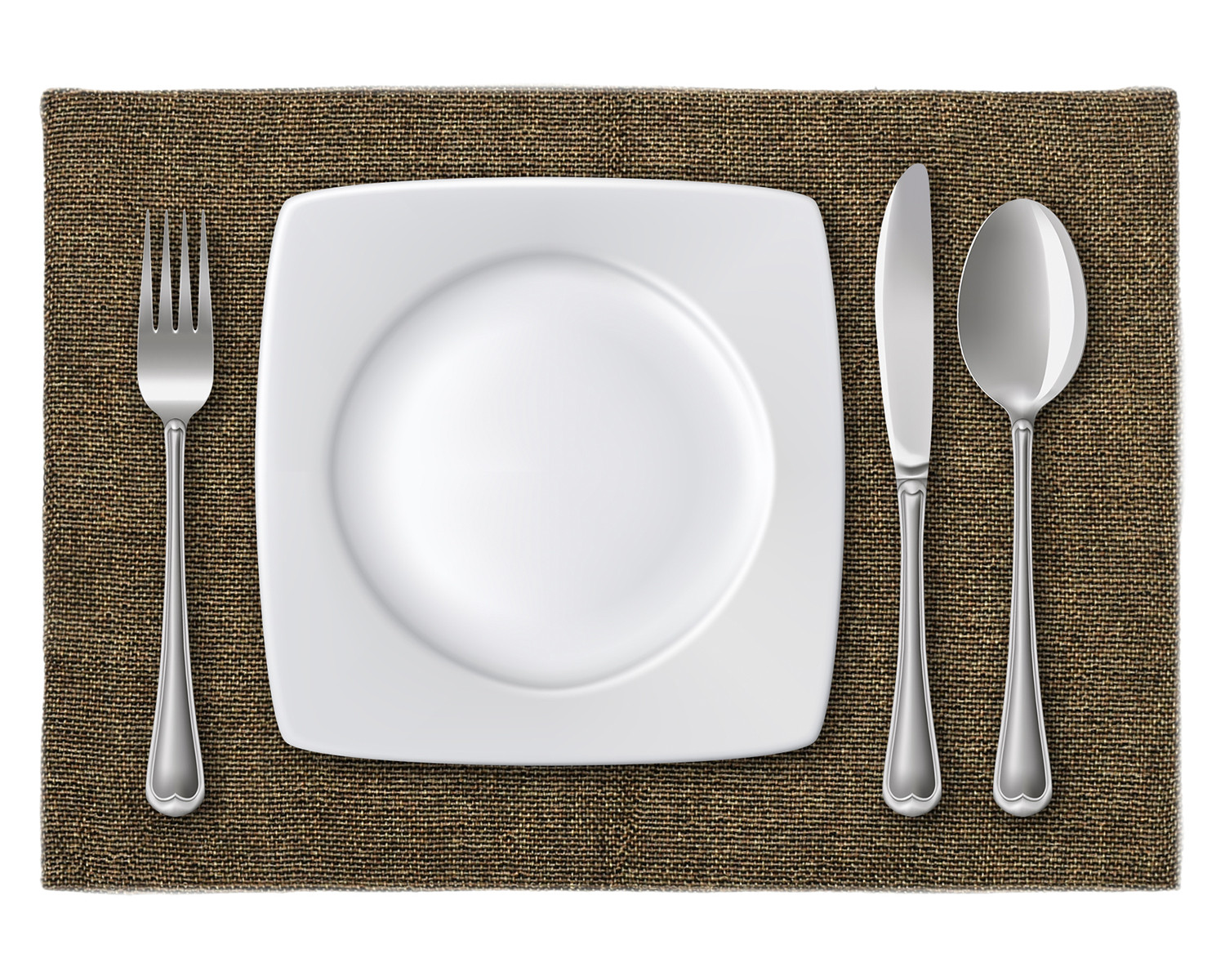 Kuber Industries Jute Table Placemat for Home, Hotels, Set of 6 (Brown)