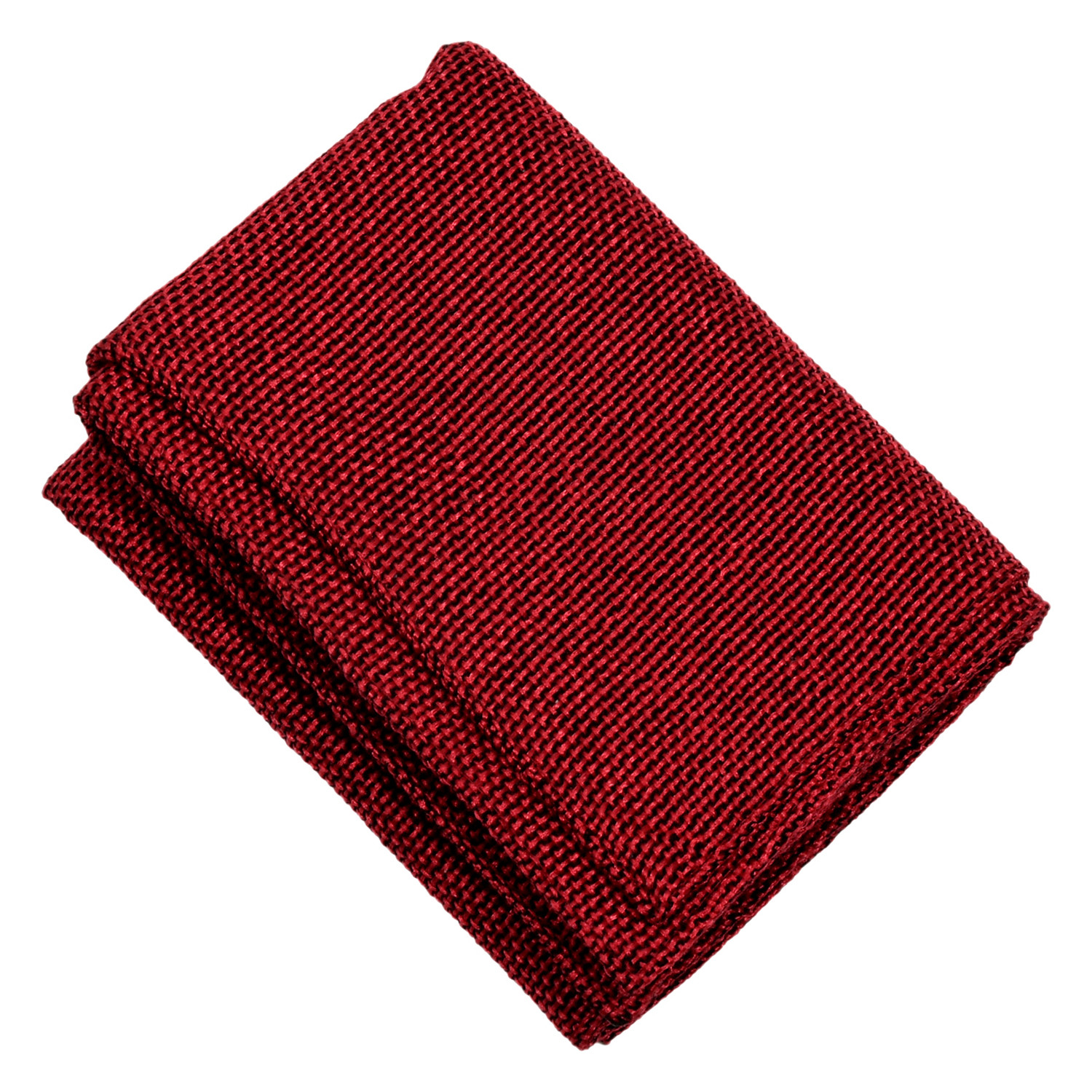 Kuber Industries Jute Table Placemat for Home, Hotels, Set of 6 (Maroon)