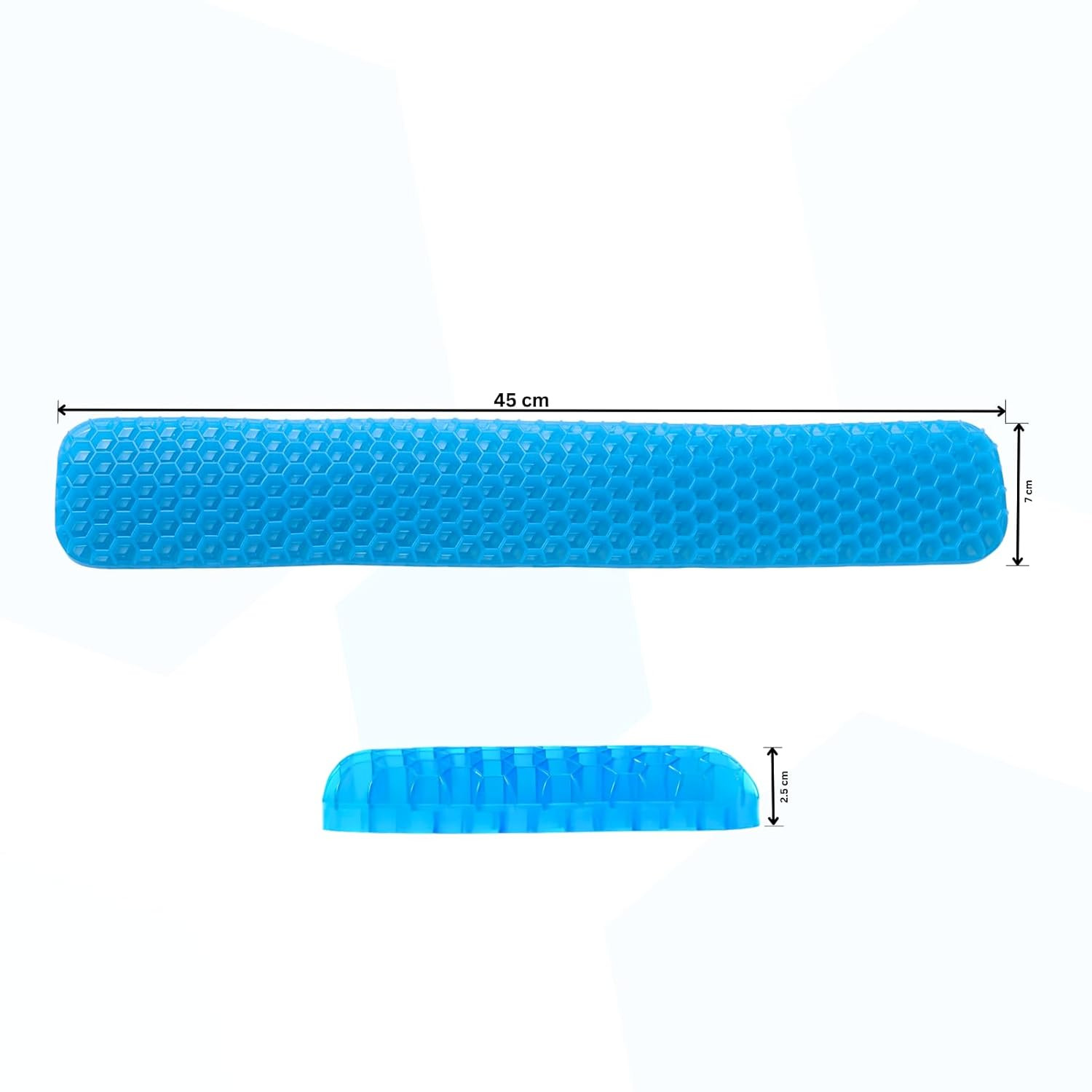 Kuber Industries Keyboard Wrist Pad | Mouse Wrist Pad | Non-Slip Bottom Wrist Pad | Relieve Wrist Pain and Fatigue | Ideal for Typing and Gaming | TD001-TD002 | Pack of 2 | Blue