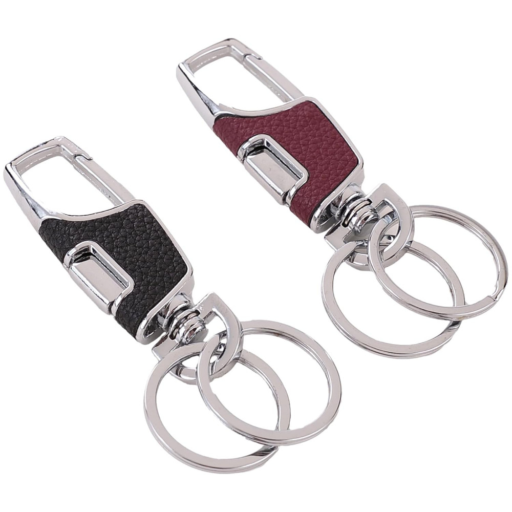 Kuber Industries Keychain/Keyring/Key Tag|Car Key Clip, Key Holder, Key Organizer|Pack of 2| (Multi)