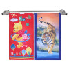 Kuber Industries Kids Bath Towel|Soft Cotton &amp; Sides Stitched Baby Towel|Super Absorbent Pooh,Piglet &amp; Tiger Print Towel Toddler,Pack of 2 (Multicolor)