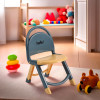 Kids Chair | Chair for Kids | Chair for Kids room | Baby Chair Stool | School Study Chair | Toddler Chair | Kiddie chair Stool | Indoor or Outdoor Stool for Kids | Hello! | Cream & Gray