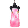 Kitchen Apron | Apron for Chef | Cooking Apron for Men | Apron for Restaurant | Waterproof Apron | Front Pocket Cooking Cloth | Kitchen Dress for Women | Dot | Pink