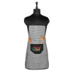Kitchen Apron | Apron for Restaurant | Front Pocket | Kitchen Dress for Women | Waterproof Apron | Apron for Chef | Cooking Apron for Men | Barik Check | Black