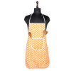 Kitchen Apron | Front Pocket Cooking Cloth | Apron for Chef | Apron for Restaurant | Waterproof Apron | Cooking Apron for Men | Kitchen Dress for Women | Dot | Orange