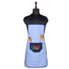 Kitchen Apron | Kitchen Dress for Women | Apron for Restaurant | Front Pocket | Waterproof Apron | Apron for Chef | Cooking Apron for Men | Barik Check | Blue