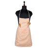 Kitchen Apron | Kitchen Dress for Women | Cooking Apron for Men | Apron for Chef | Apron for Restaurant | Waterproof Apron | Front Pocket Cooking Cloth | Dot | Peach